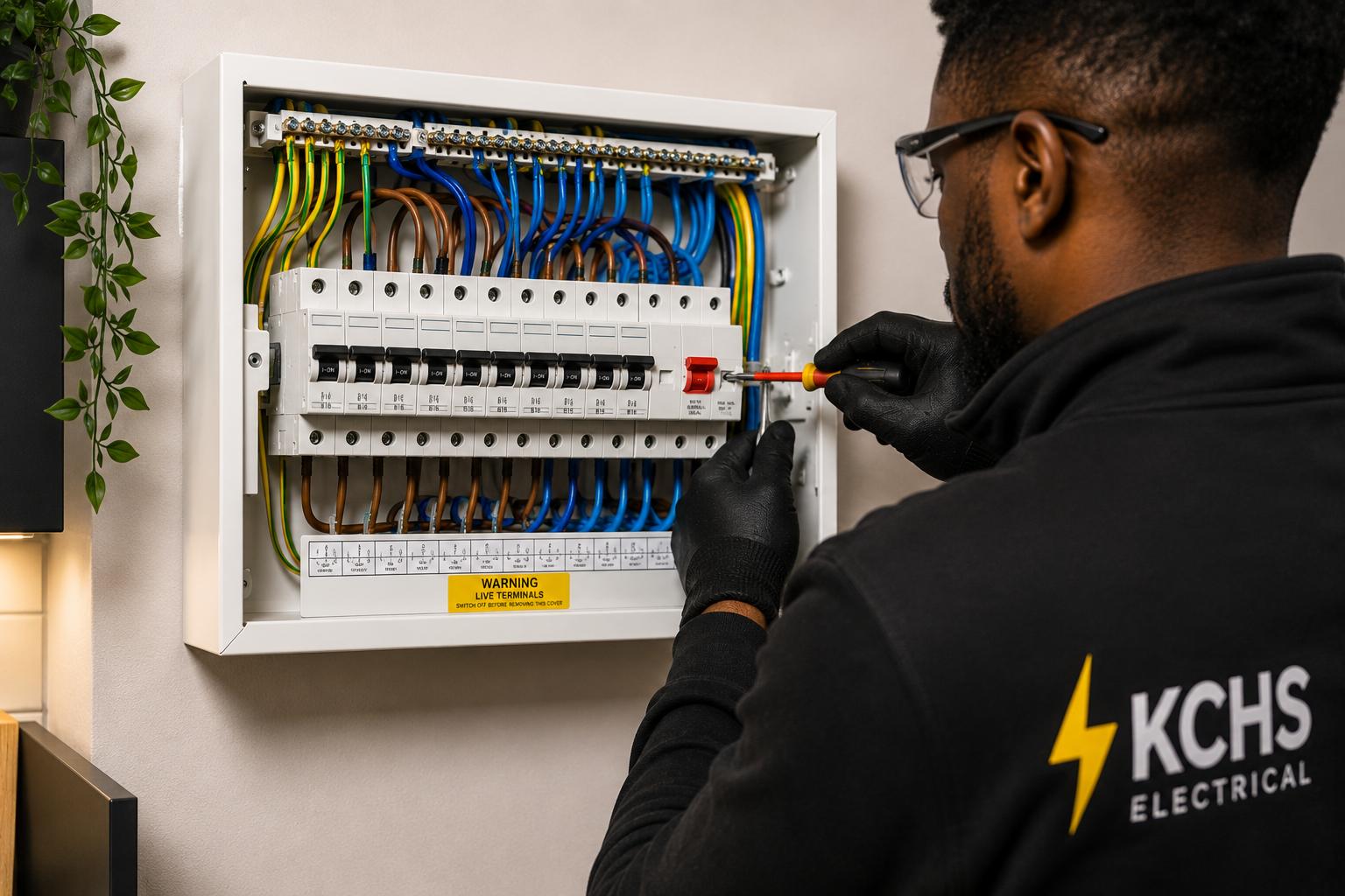 Fuse board and consumer unit upgrade carried out by KCHS