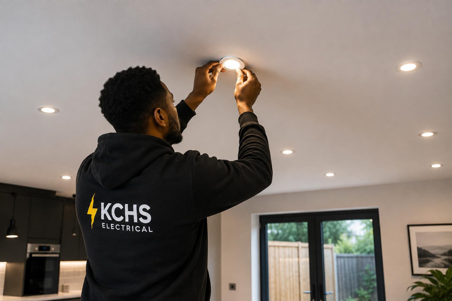 LED spotlight and downlight installation in Ipswich